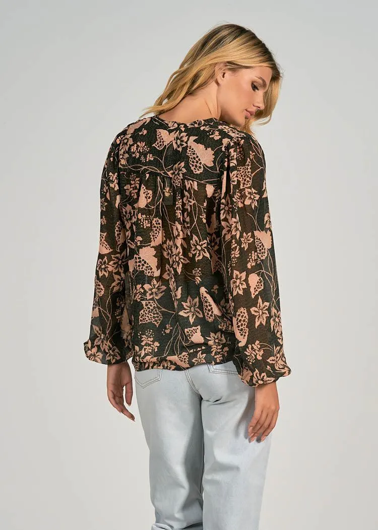 Allira V Neck Blouse-***FINAL SALE***