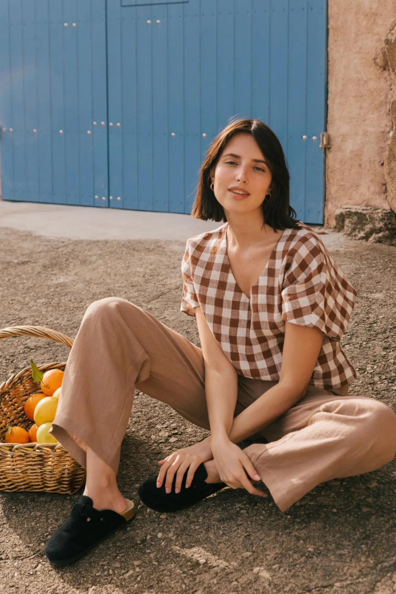 Barbora Straight Linen Pants