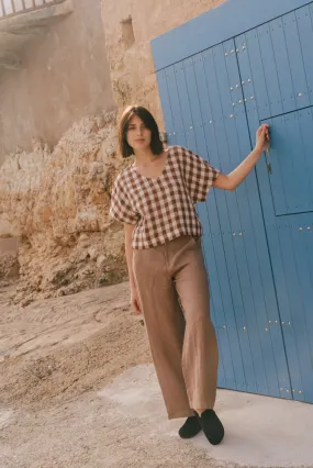 Barbora Straight Linen Pants