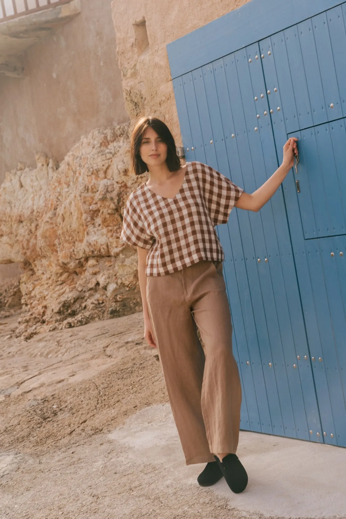 Barbora Straight Linen Pants