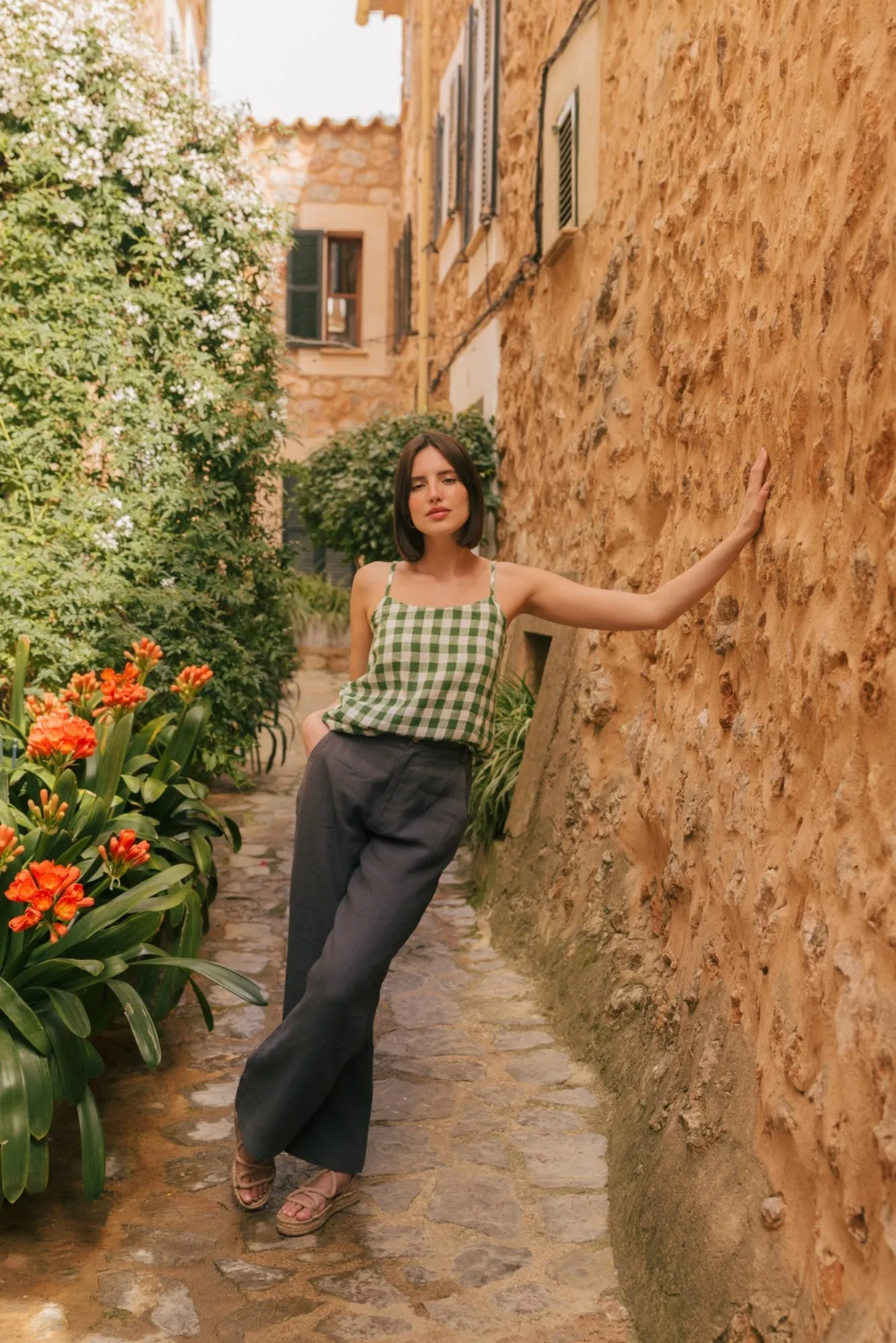 Barbora Straight Linen Pants