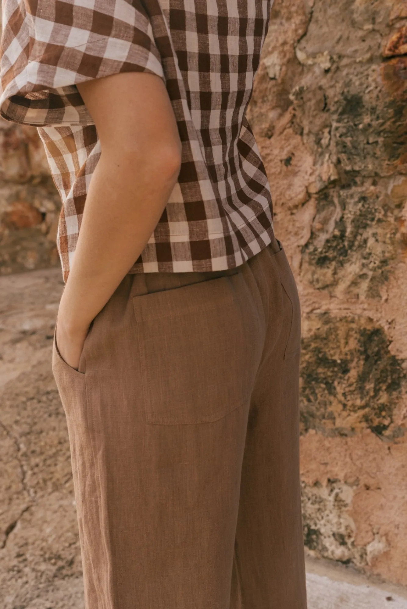 Barbora Straight Linen Pants