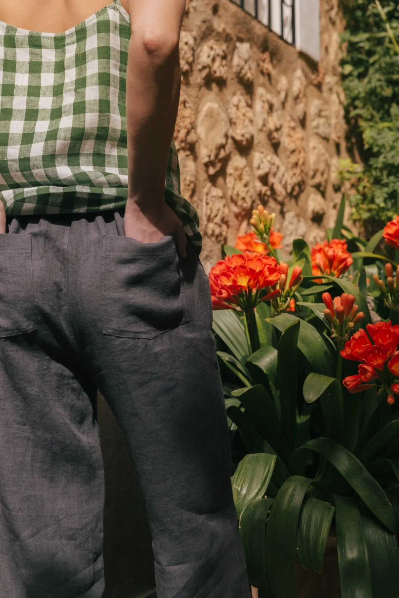 Barbora Straight Linen Pants