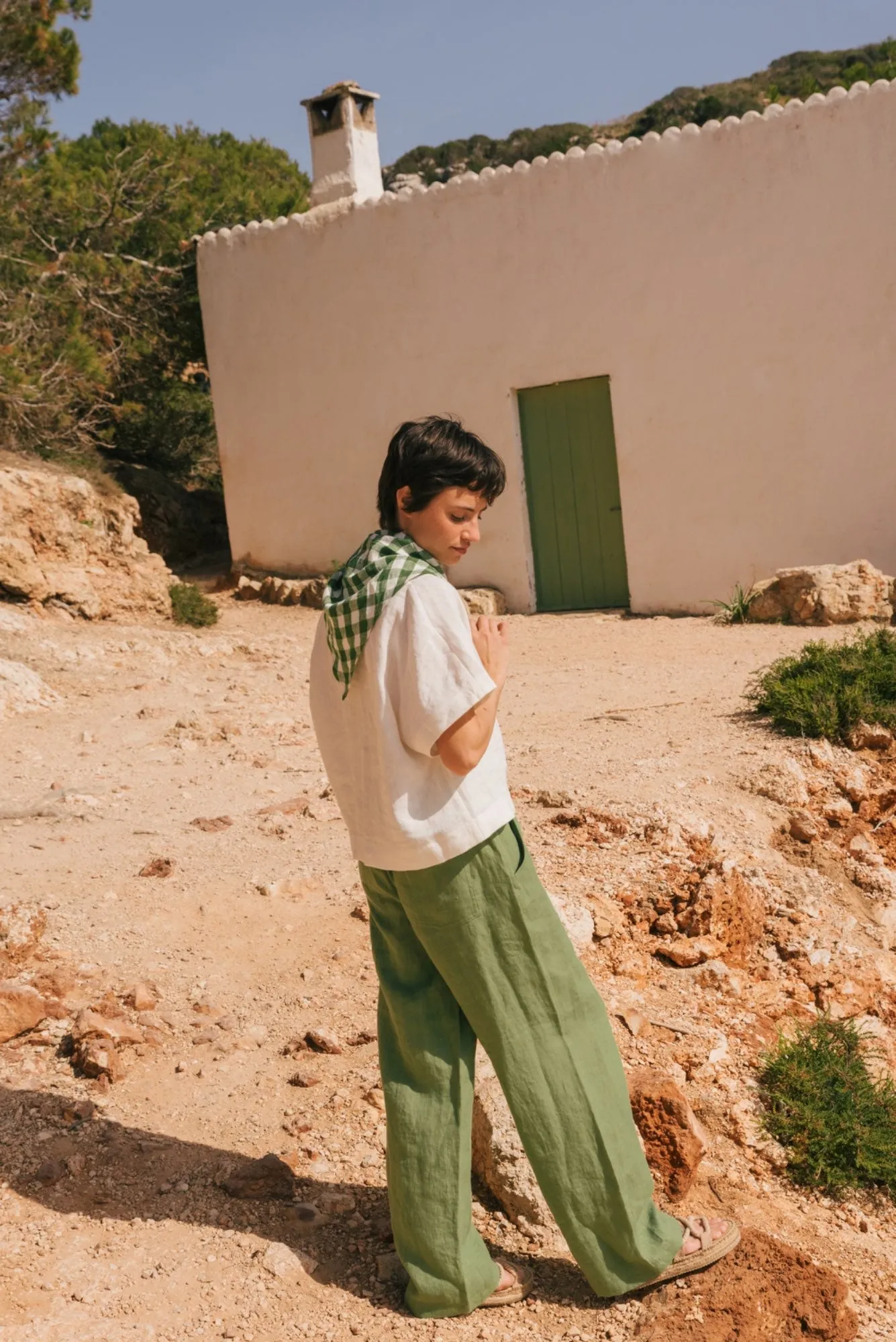 Barbora Straight Linen Pants