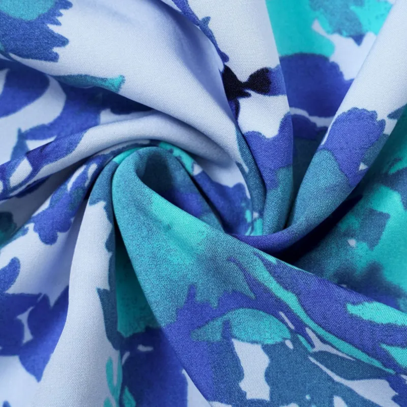 Blue Floral Maxi Dress with Sleeveless