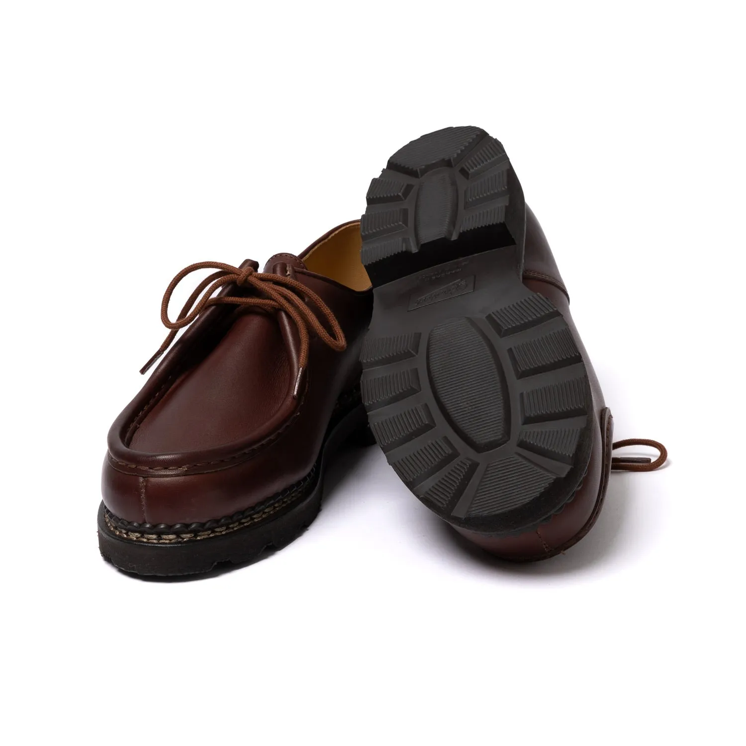 Brown Derby "Michael" made of Waxed Calfskin