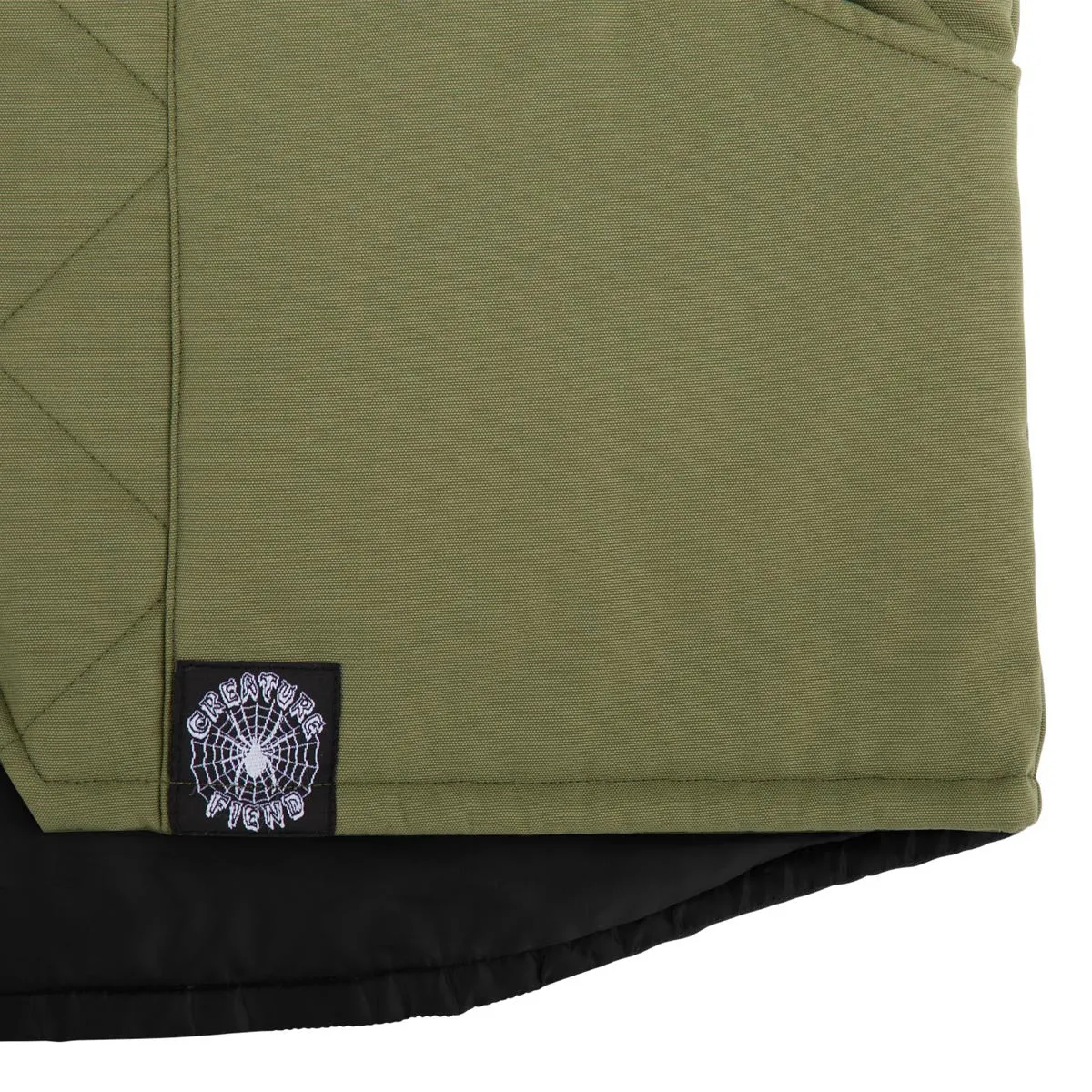 Creature Support Quilt Work Vest Jacket - Stone Green