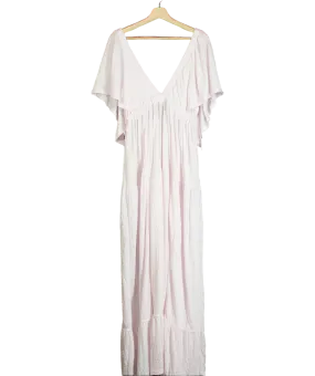 Free People Pink Beach La La Maxi Dress UK L