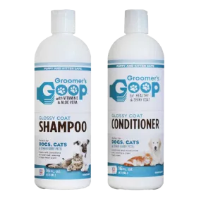 Glossy Coat Shampoo and Conditioner 16oz by Groomer's Goop