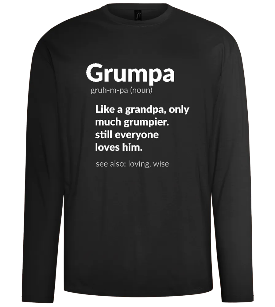 Grumpa Definition Design - Comfort men's long sleeve t-shirt