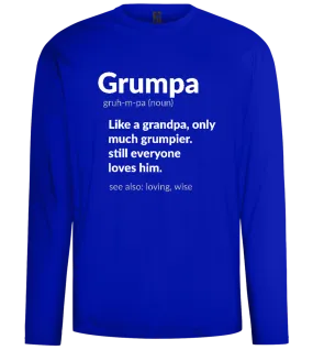 Grumpa Definition Design - Comfort men's long sleeve t-shirt