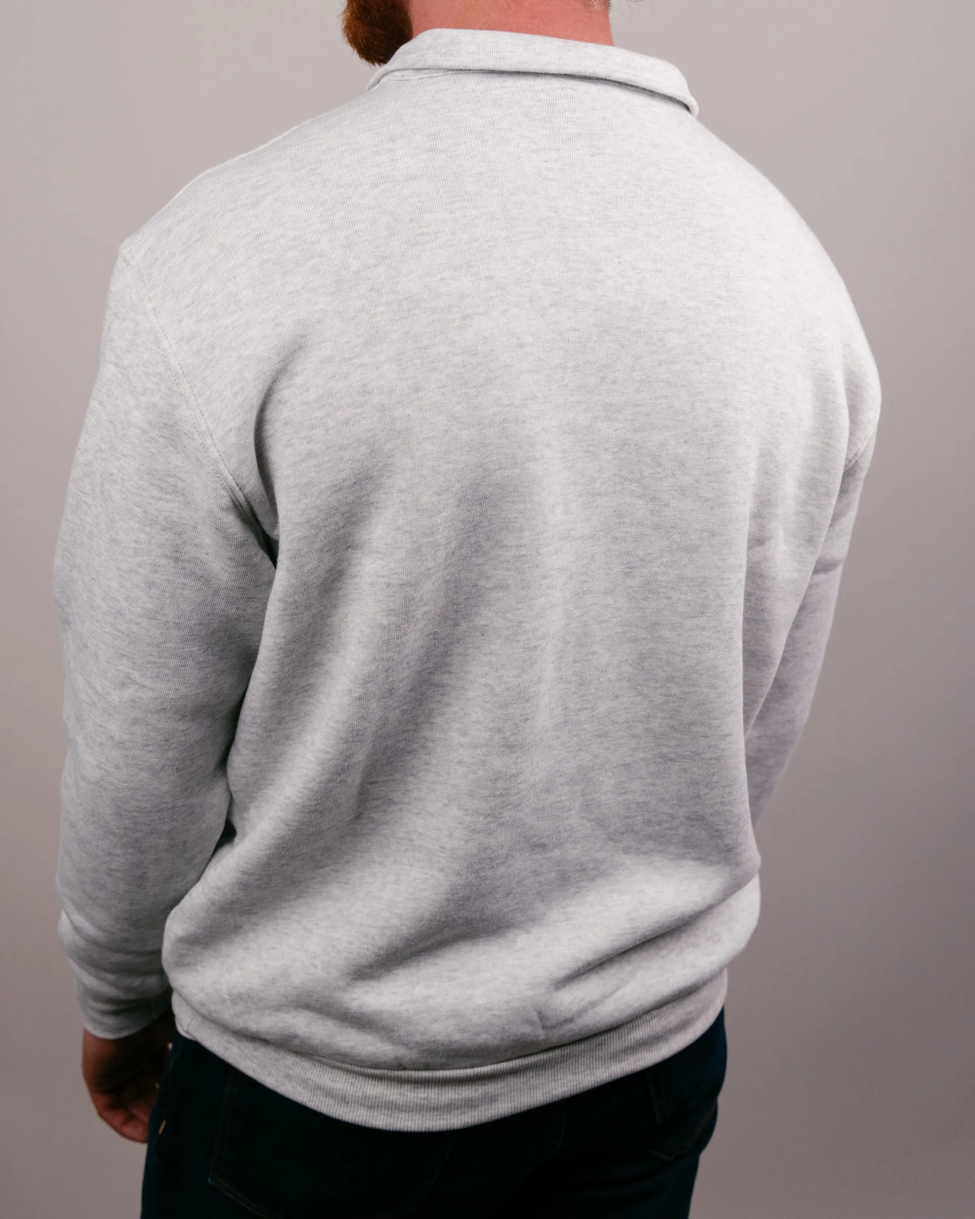 Houston Cougars Ash Grey Quarter Zip