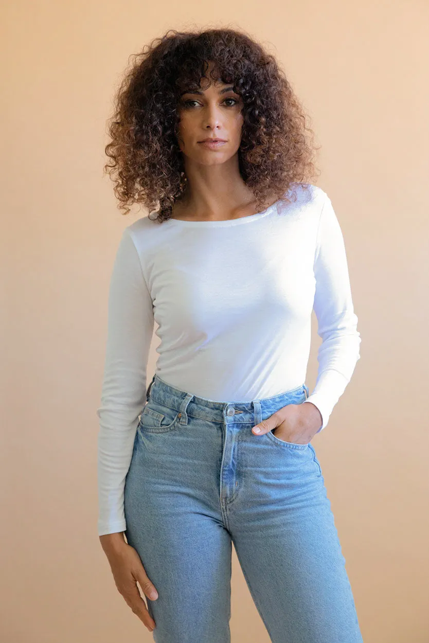 Jasmin Long Sleeve White