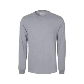 JONSSON LONG SLEEVE TEE SHIRT GREY MELANGE SIZE - 4XL