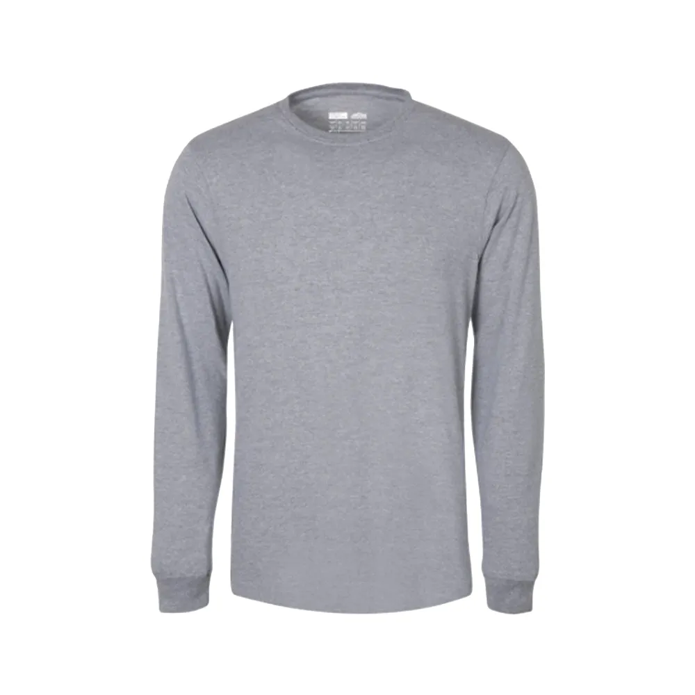JONSSON LONG SLEEVE TEE SHIRT GREY MELANGE SIZE - 4XL