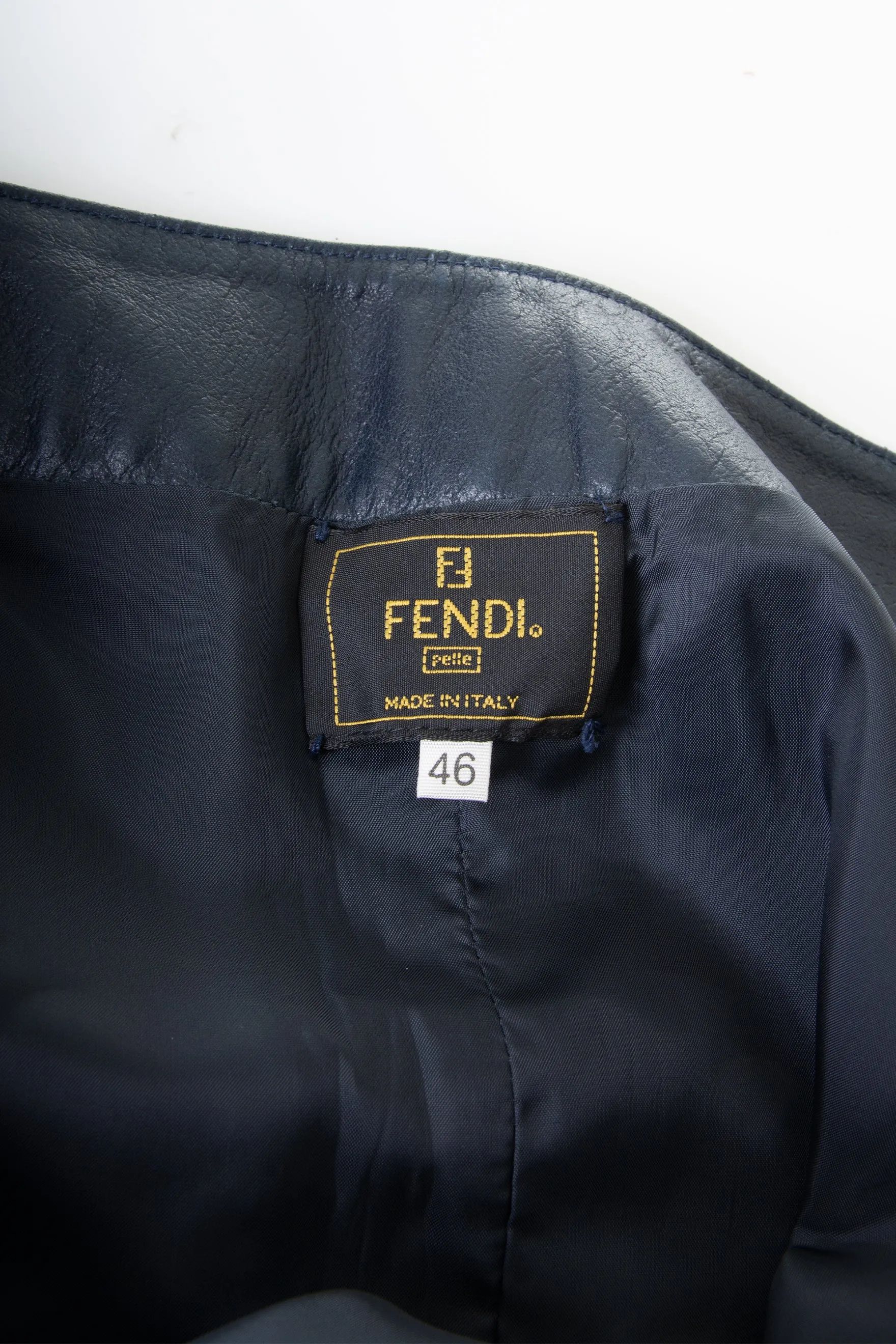 Leather Monogram Skirt