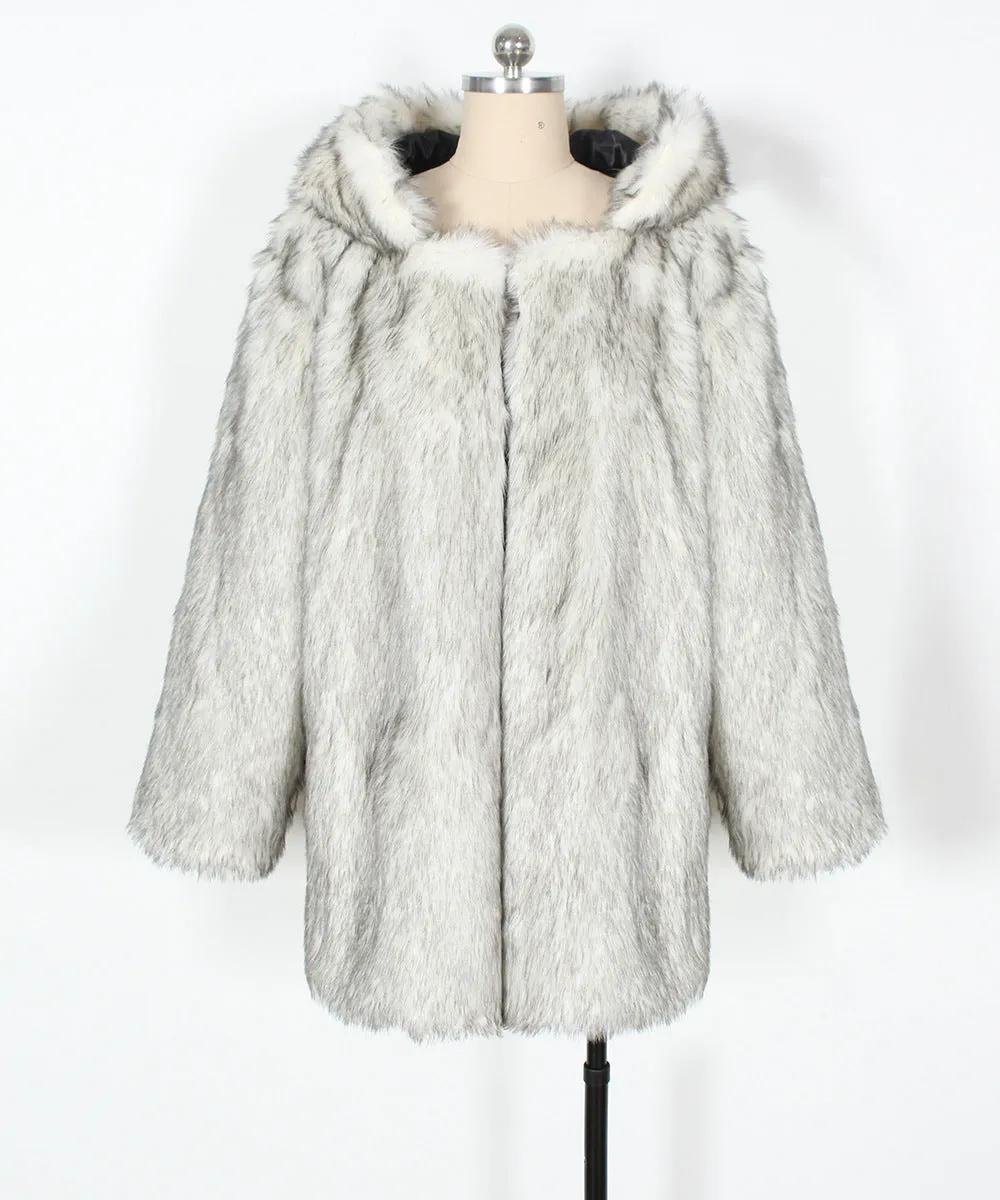 Luna Faux Fur Cat-Ear Coat