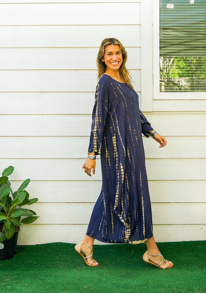 Midnight Breeze Maxi Dress