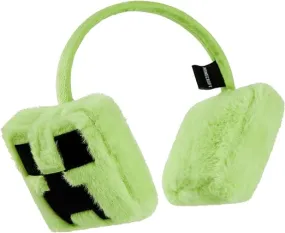 Minecraft Ear Muffs Kids - Creeper Winter Accessories Warm Cosy Earmuffs for School Travel Days Out - Gifts for Gamers
