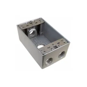 Morris Products 36028 WP Box 4-1/2 inch Holes Gray
