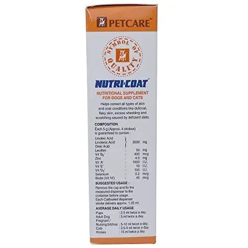 Petcare NUTRI Coat Nutritional Coat and Skin Conditioner (200 gm) pack of 2