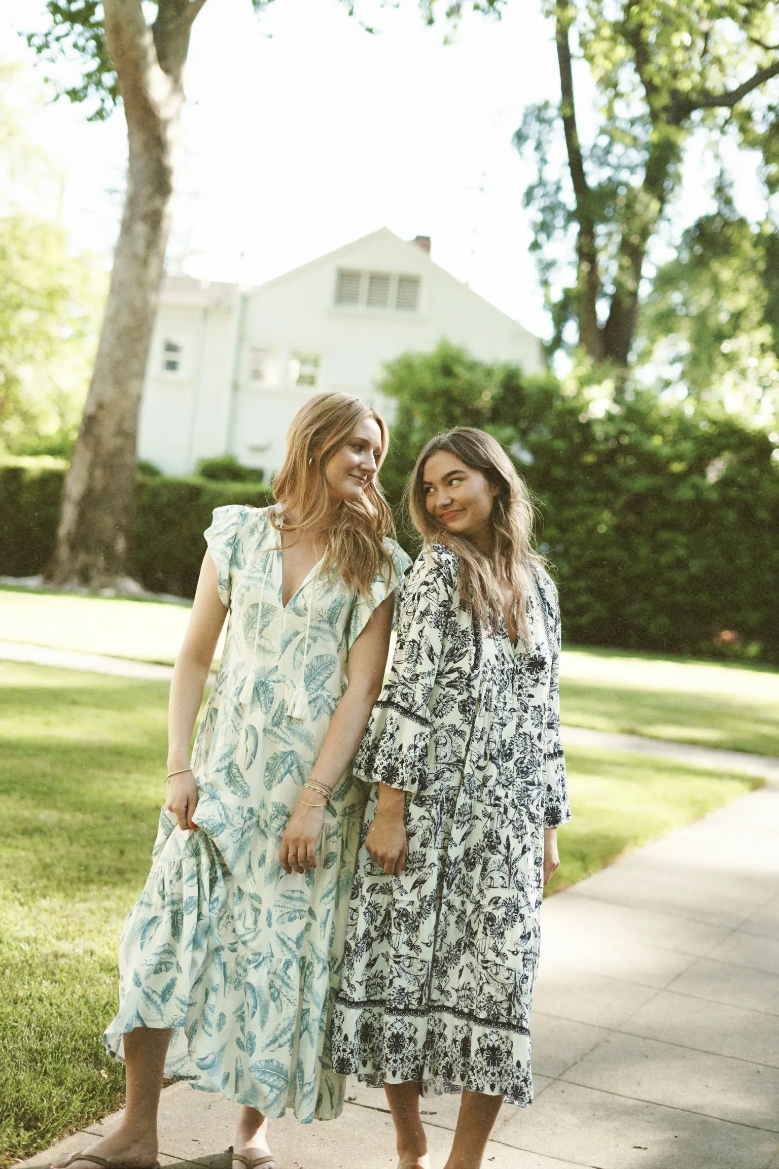 Ruth Navy Print Dress