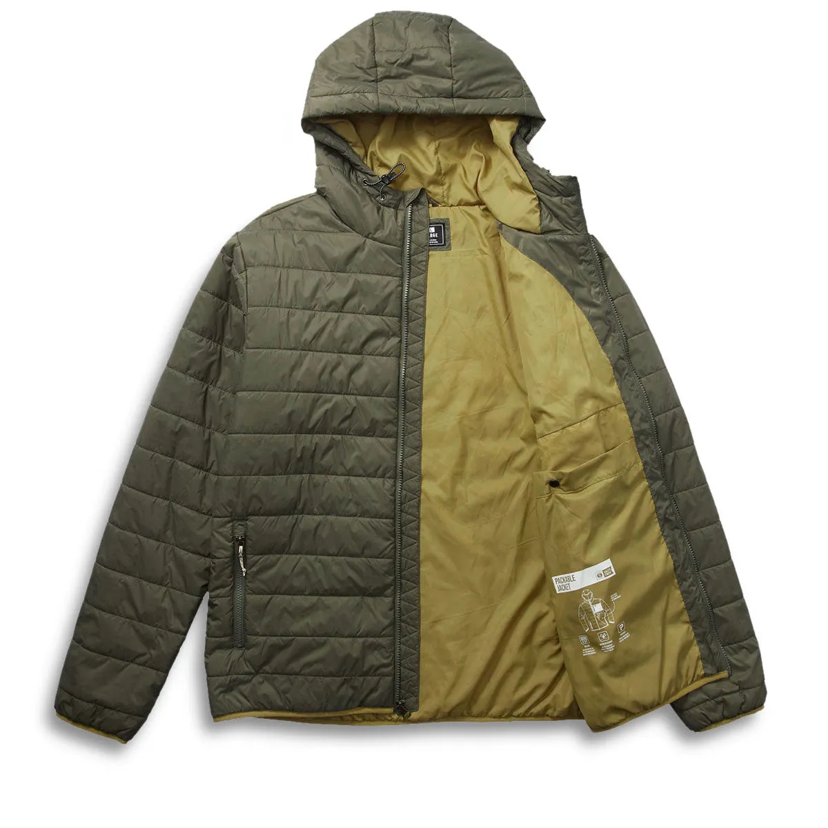 Salty Crew Barrier 2.0 Puff Jacket - Olive