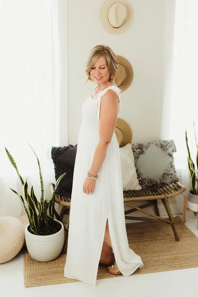 Solid Tie Strap Dress