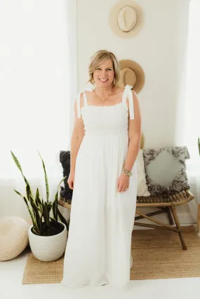 Solid Tie Strap Dress