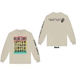 The Rolling Stones Unisex Long Sleeve T-Shirt: Some Girls (Back & Sleeve Print)