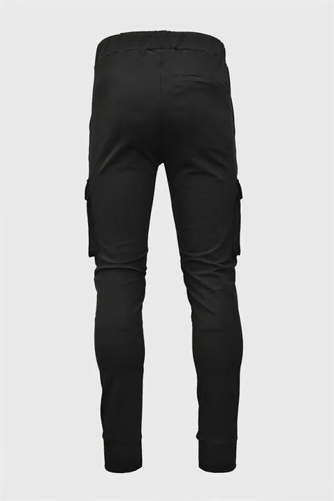 Vialli LightUP Black Cargo Trackpants
